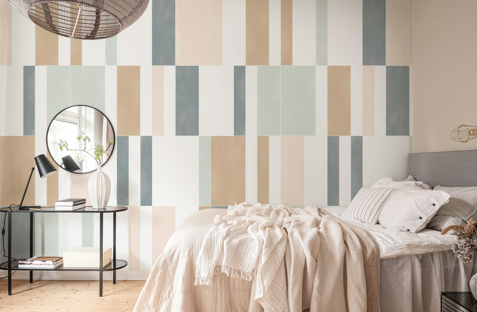 Muted Pastel Tiles One wallpaper