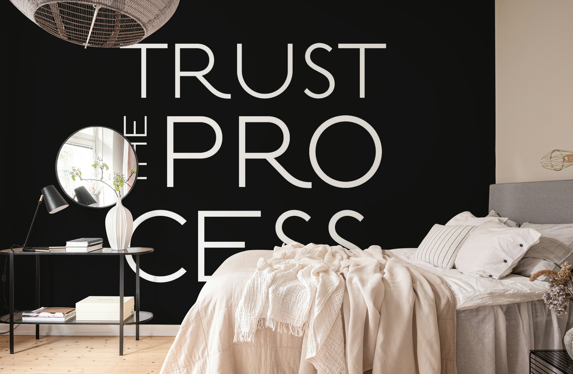 Trust The Process Black wallpaper