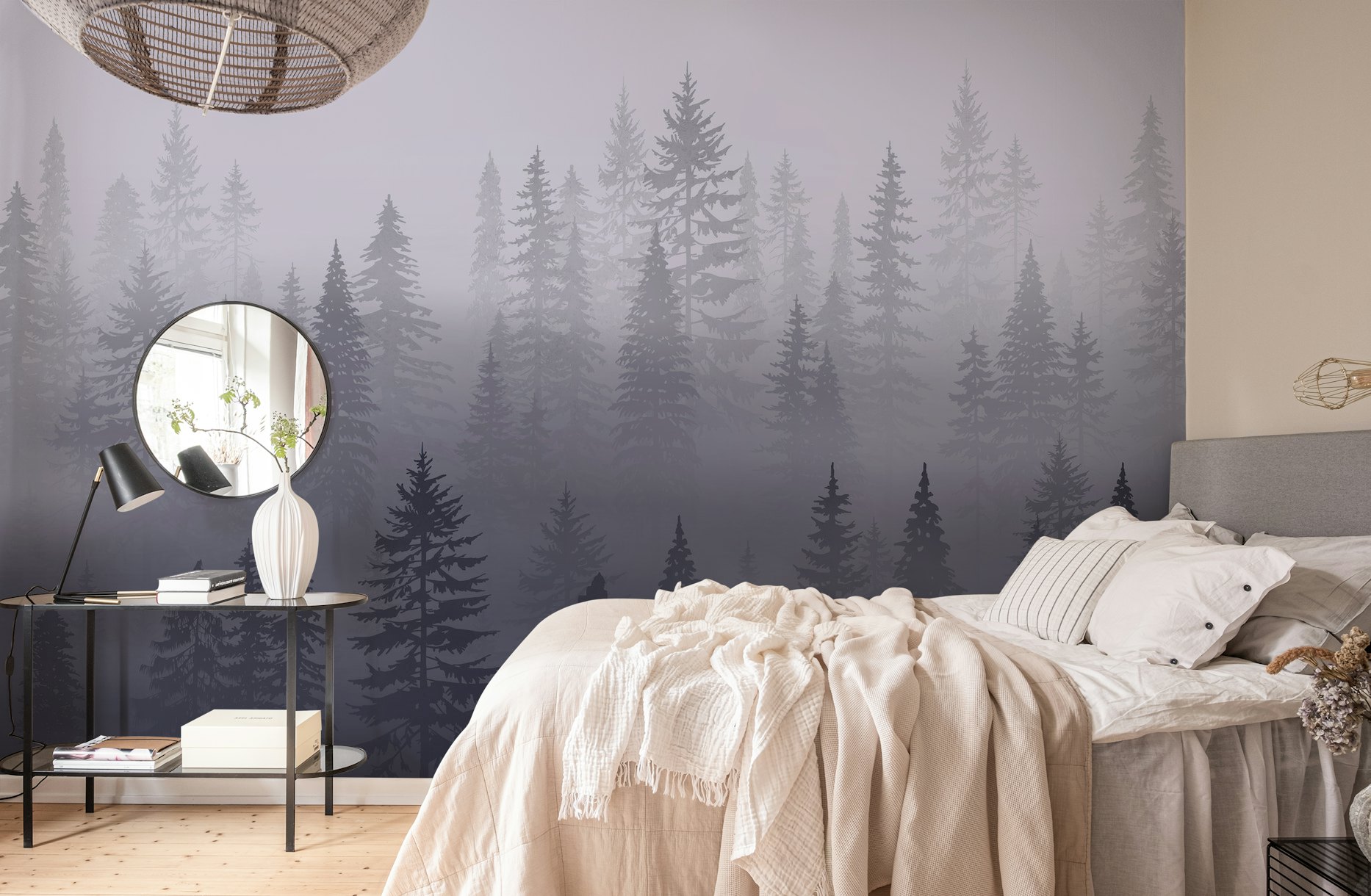 Forest Blue Mountain wallpaper