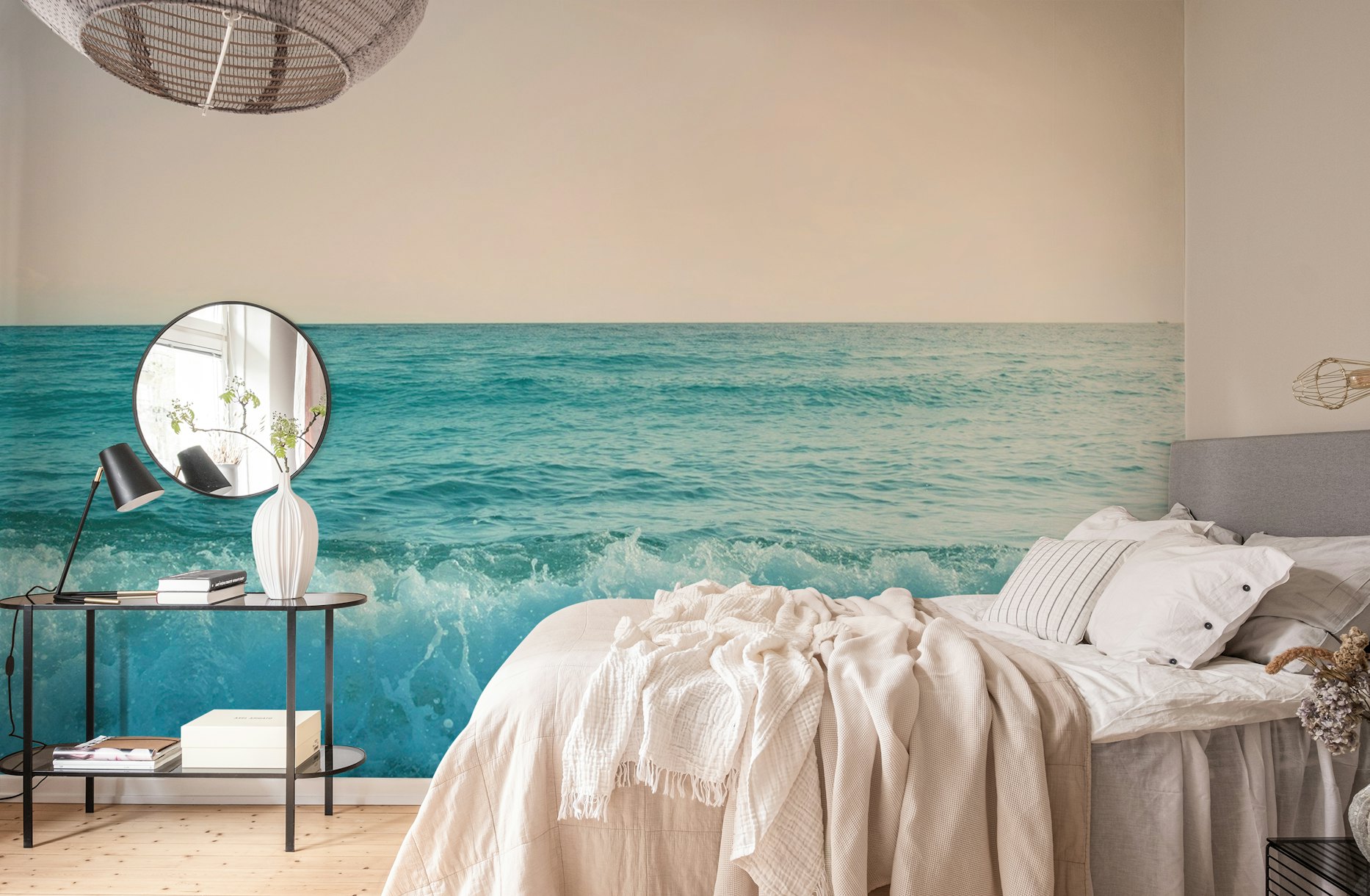 Pastel Ocean Waves Dream 1 behang
