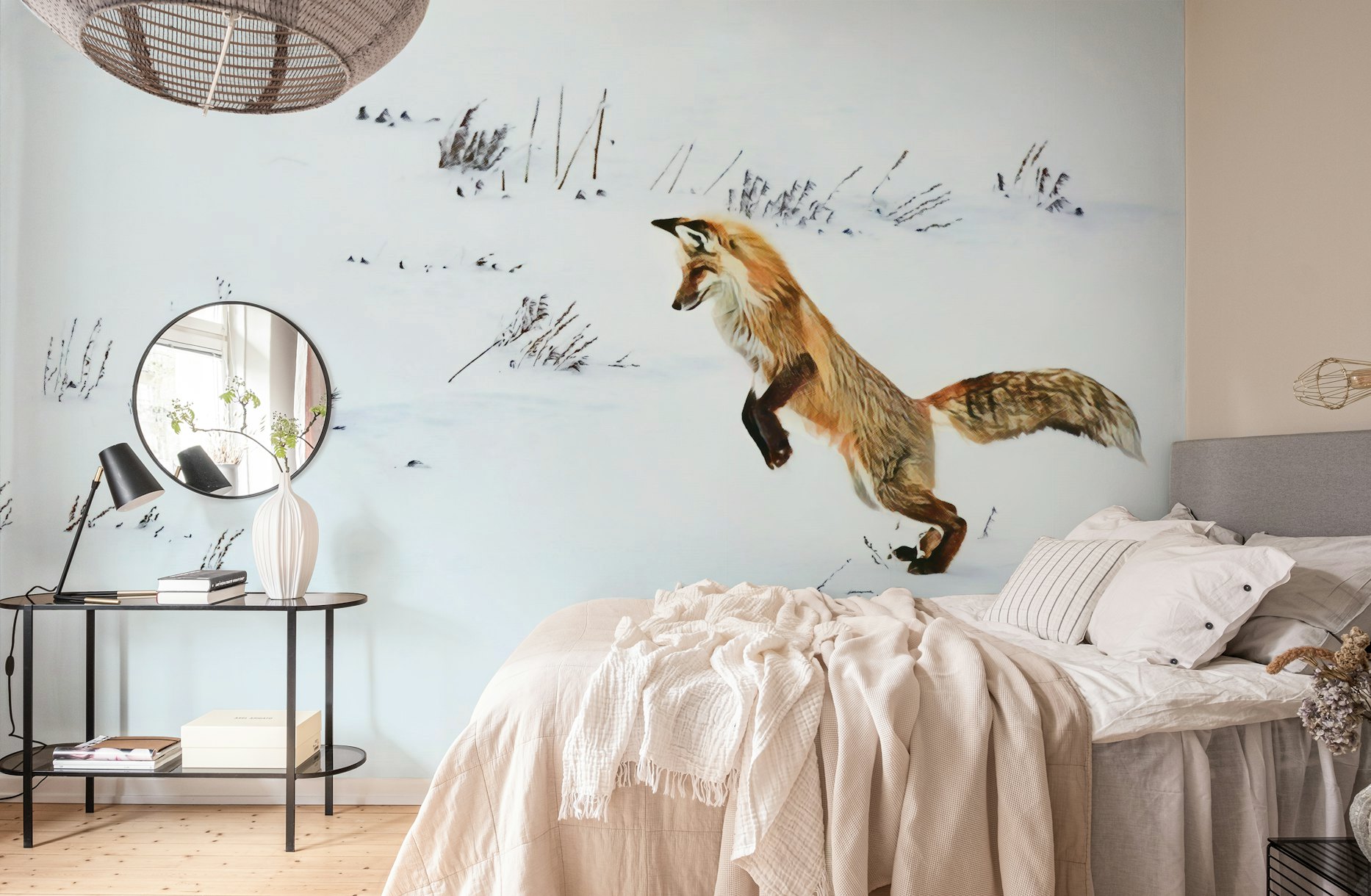Nordic Fox Wallpaper wallpaper