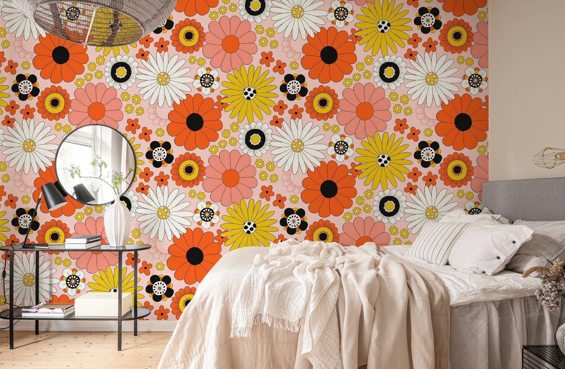 Groovy Florals wallpaper