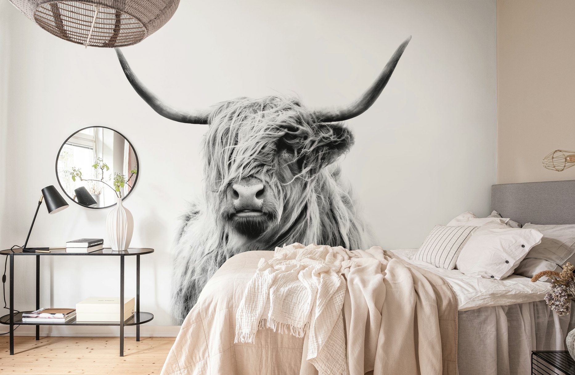 Portrait of a Highland Cow wallpaper