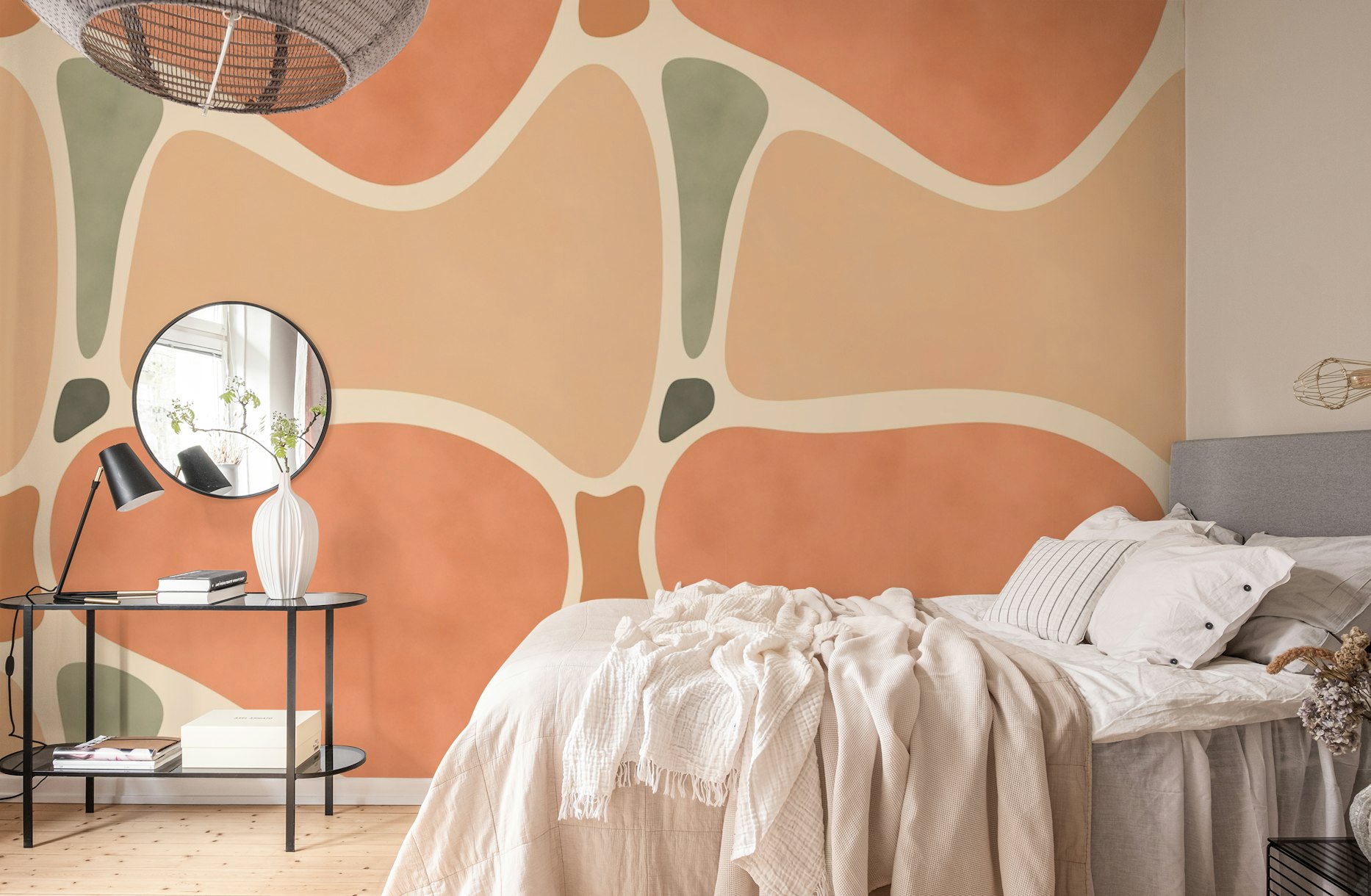 Terracotta Shapes wallpaper