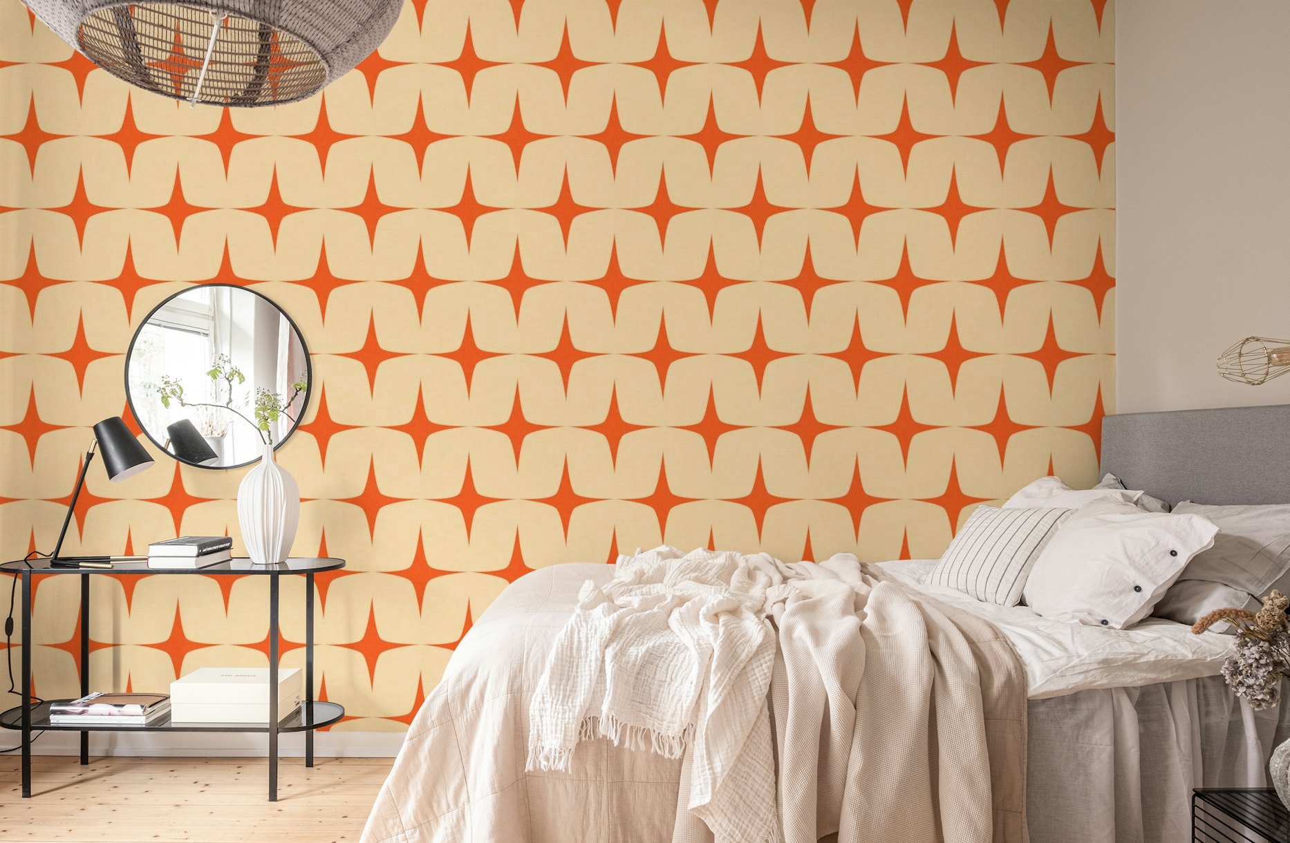 Starburst Orange wallpaper