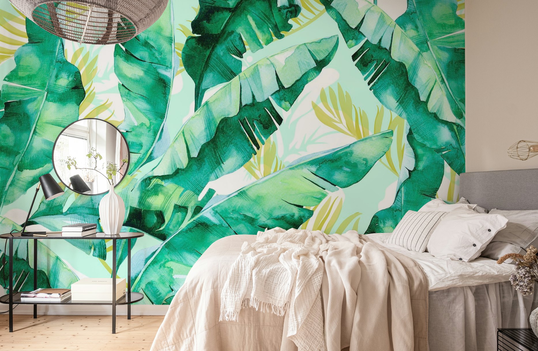 Banana leaf watercolor 22 wallpaper