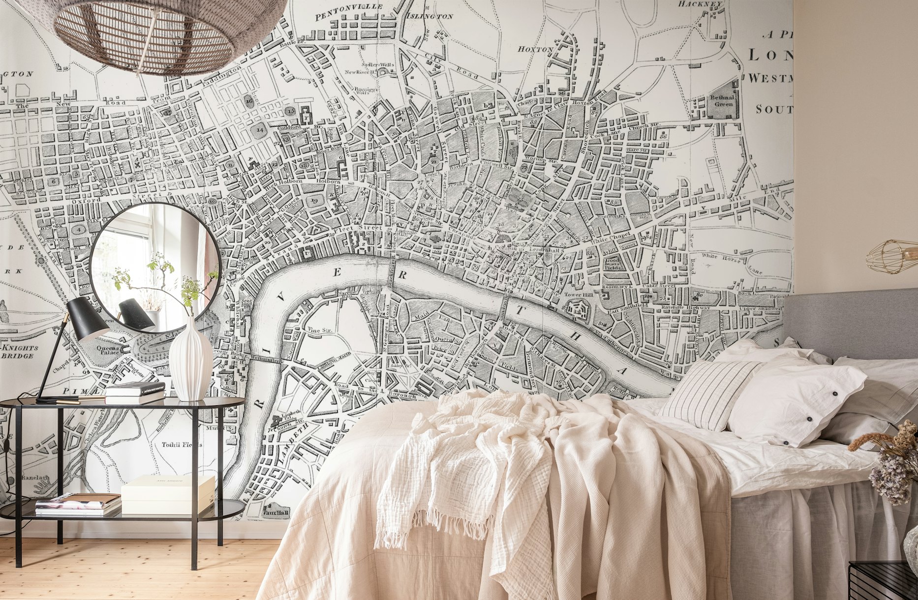 Mapa de Londres papel pintado