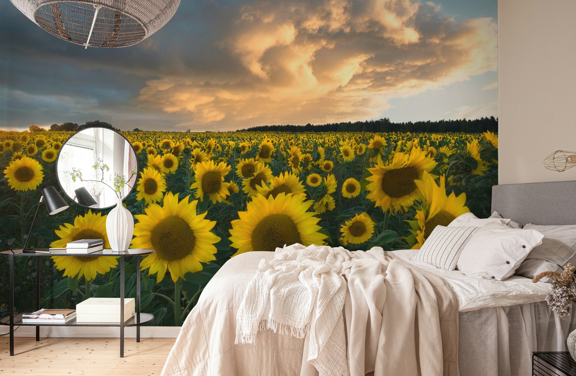 Sunflowers in Sweden wallpaper