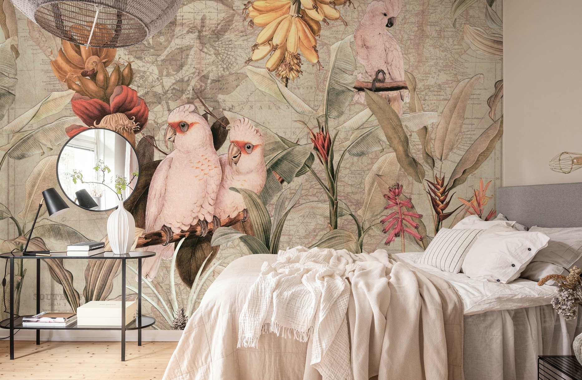 Tropical Birds in Paradise wallpaper