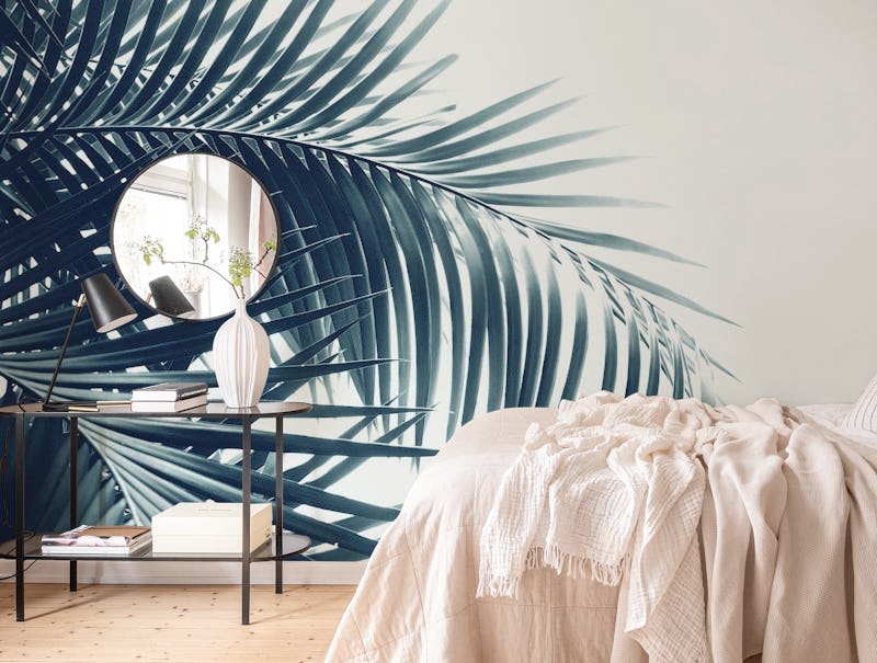 Palm Leaves Green Blue Vibes 3