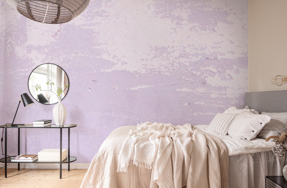 Old Wall Lavender Pastel wallpaper - Happywall