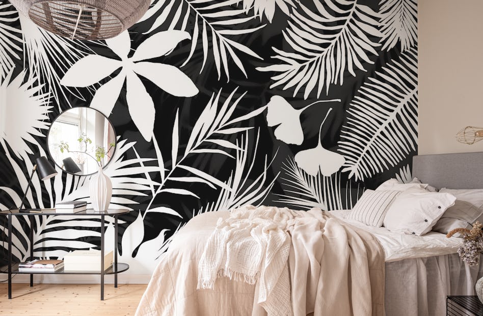 Jungle Fever Black And White wallpaper - Happywall