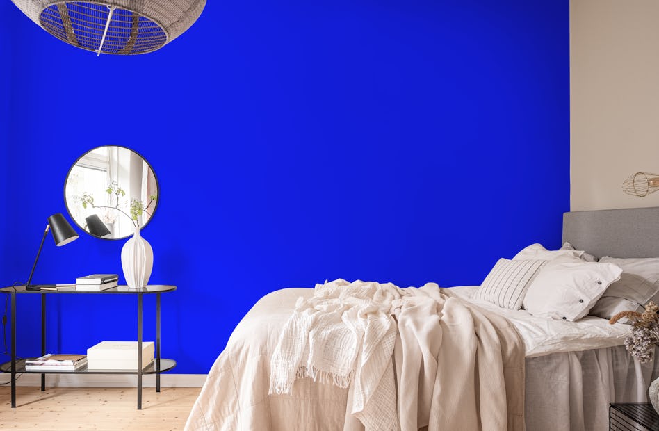 Blue Plain Color wallpaper - Happywall