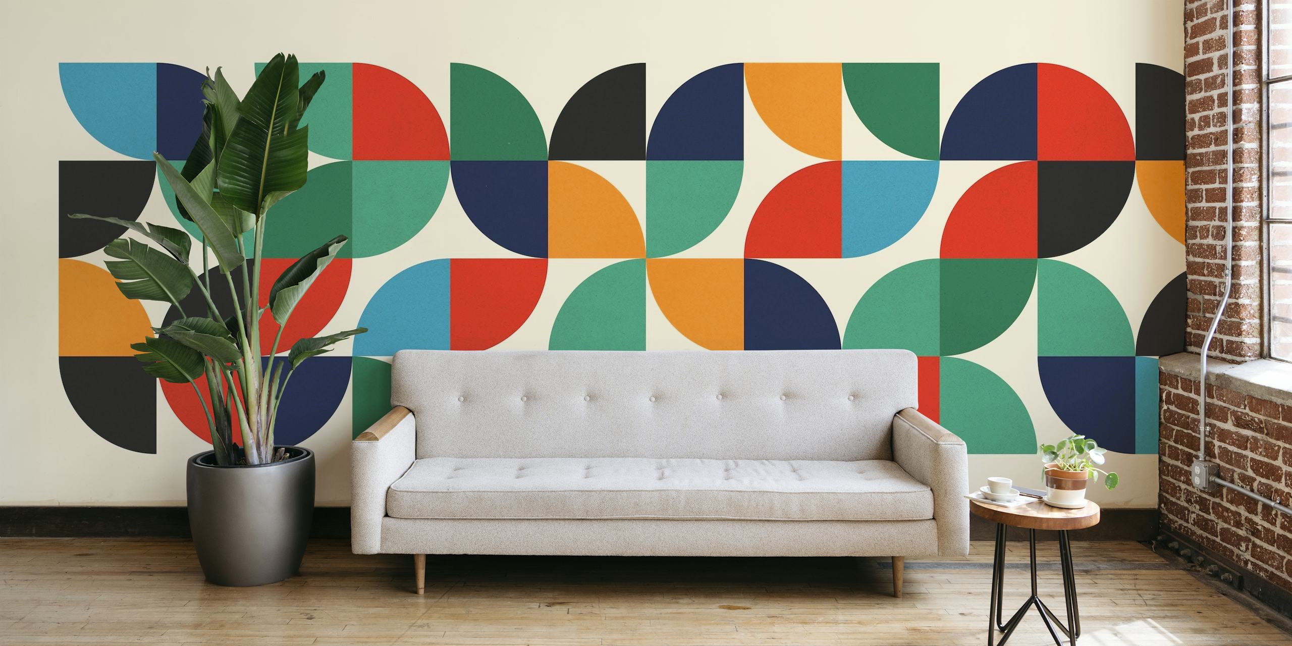 Colorful geometry wallpaper