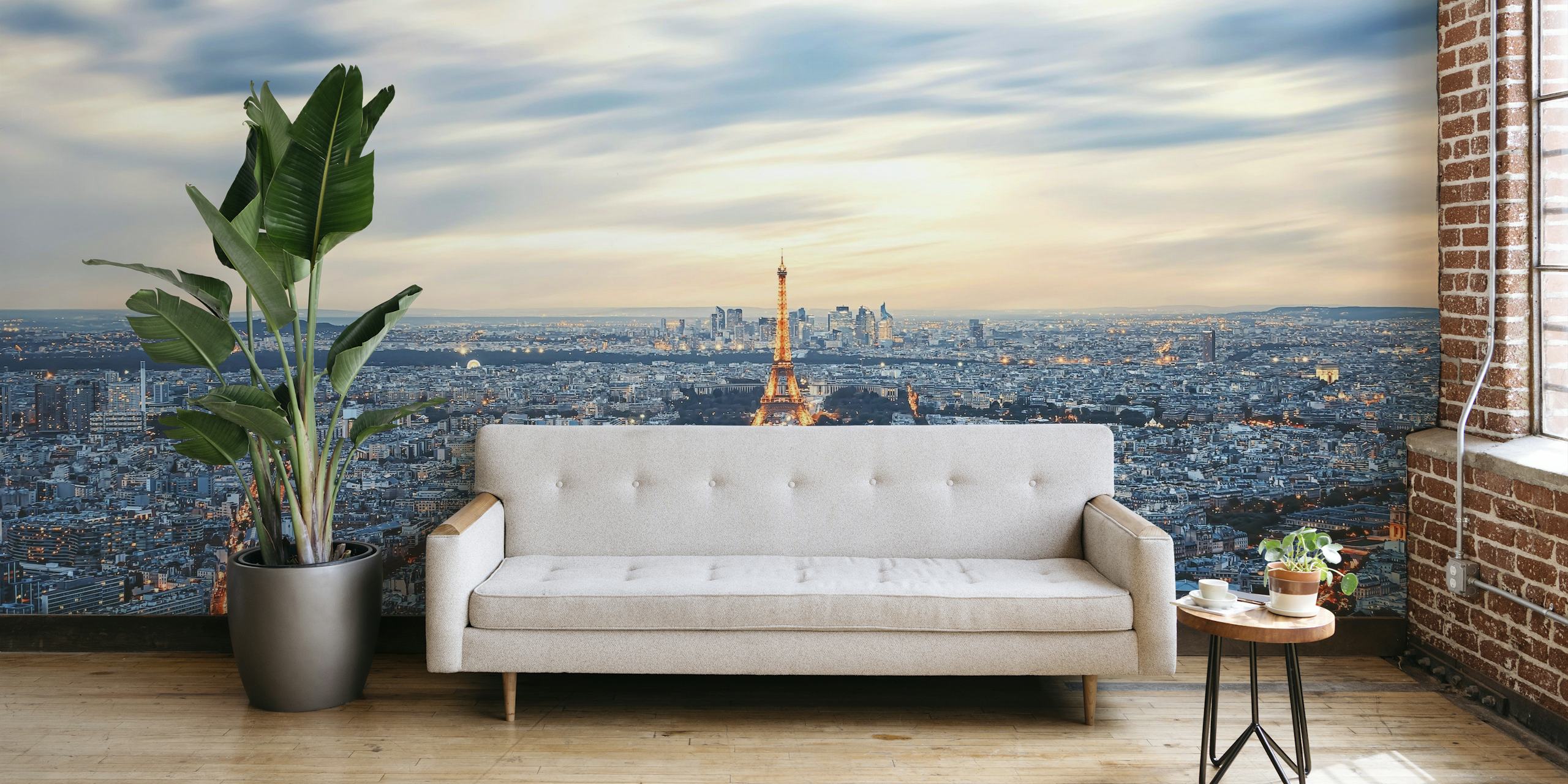 Paris city Panorama behang
