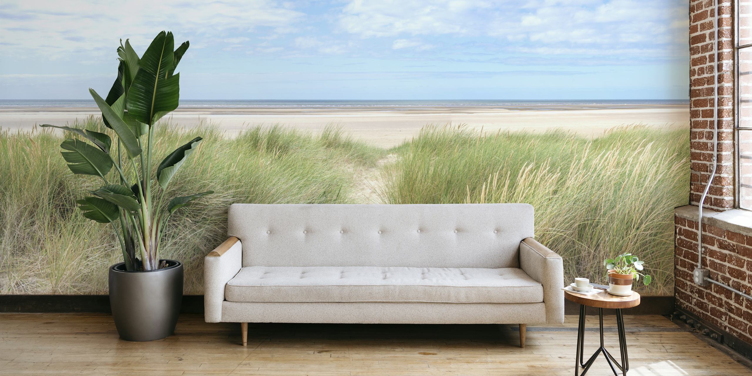 Tapeta Grassland by the Sea u sobi