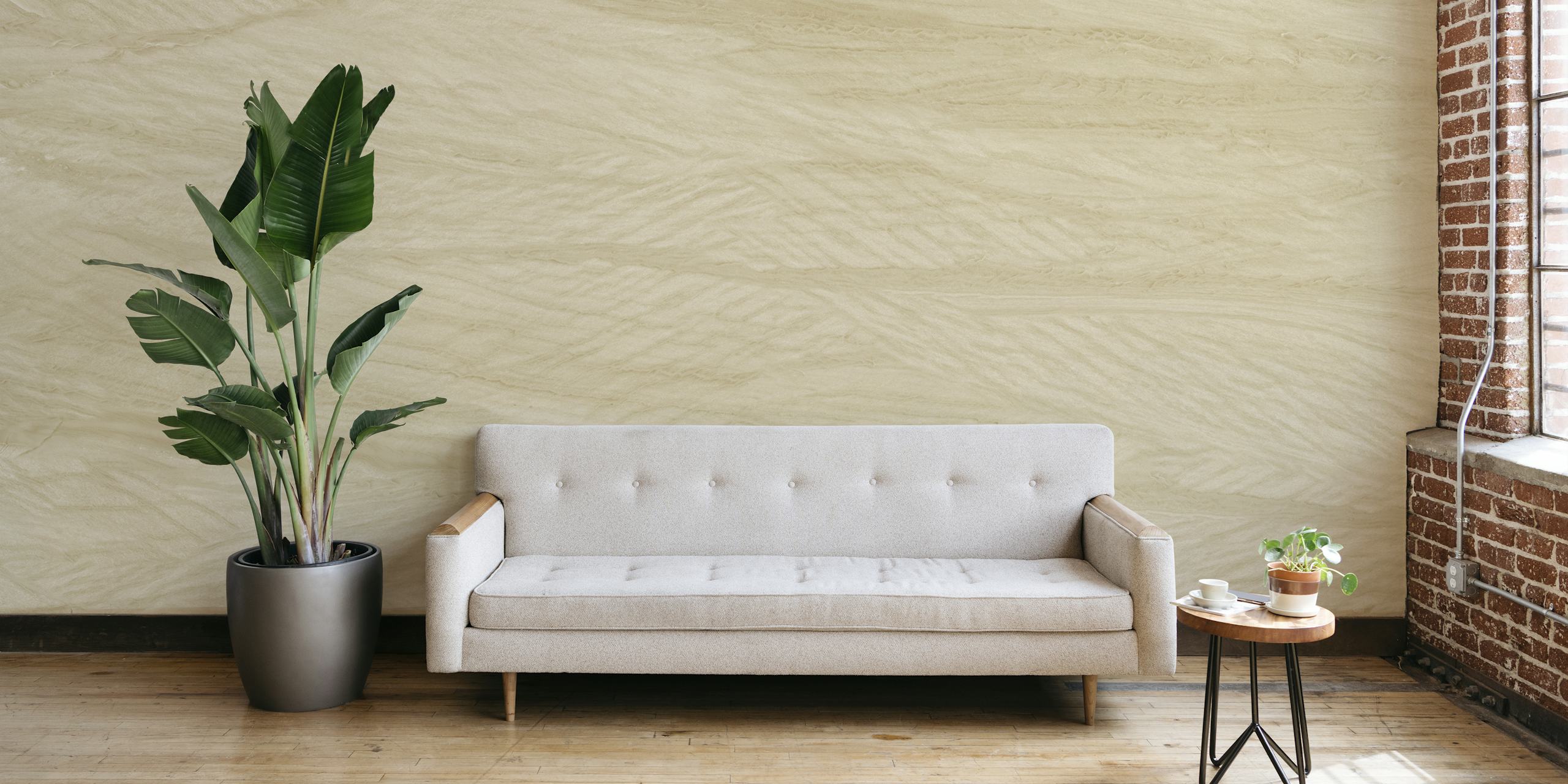 Soft Desert Waves wallpaper in a room