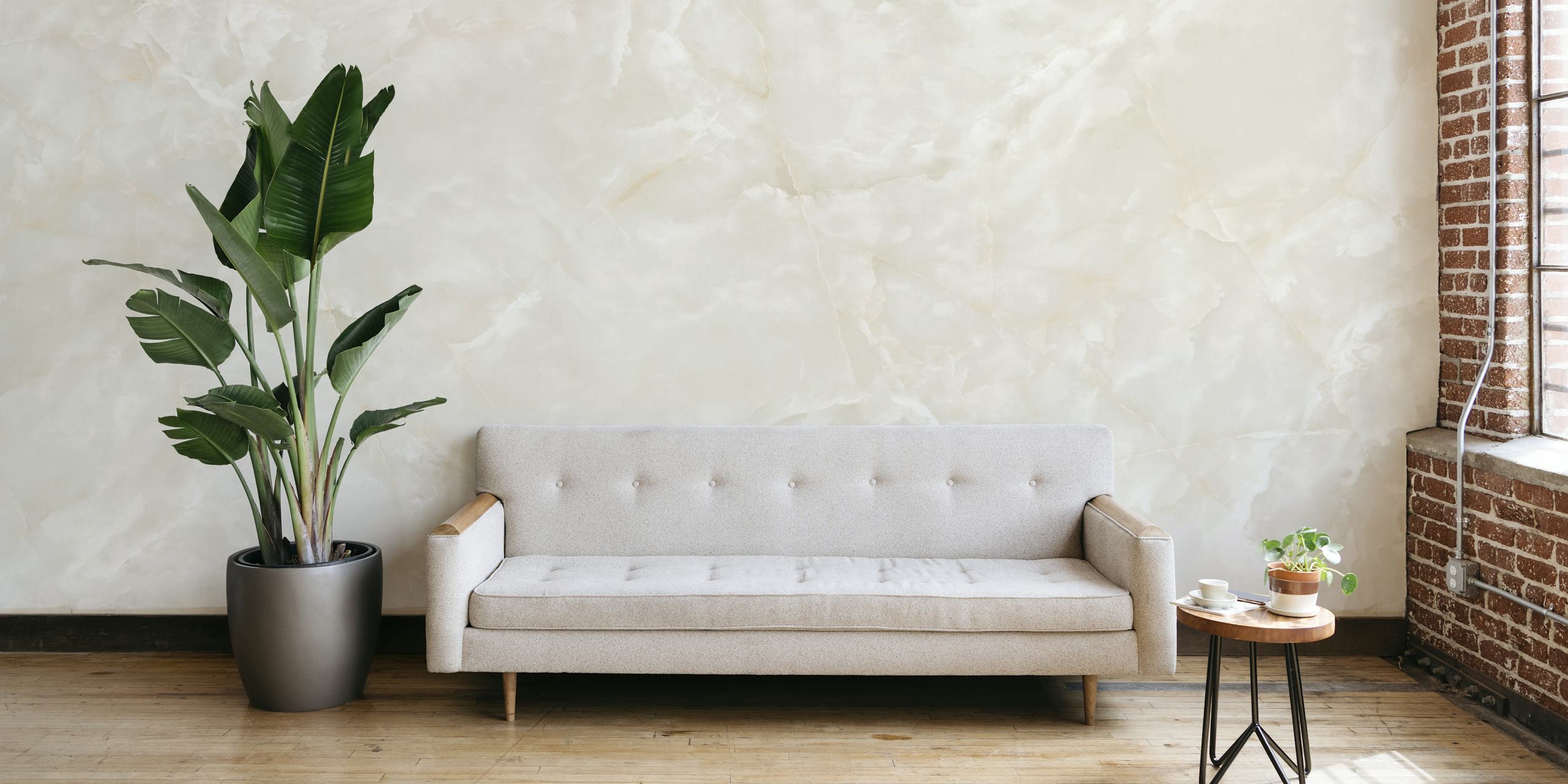 Luxury marble wallpaper mostrato in una stanza