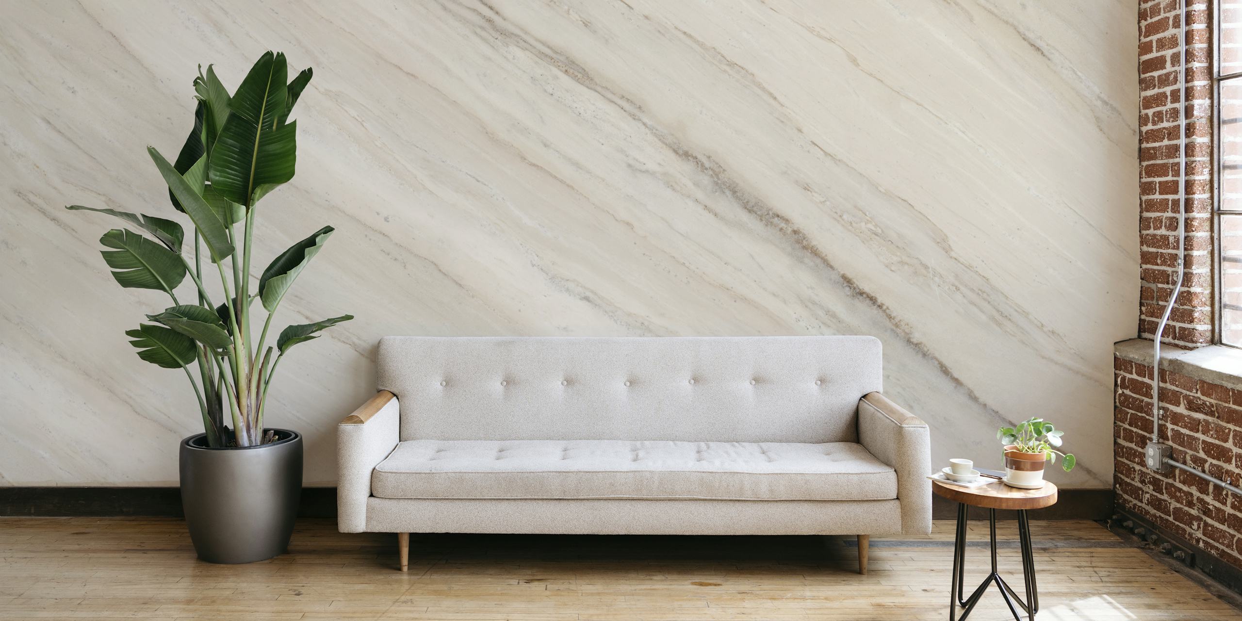 Beige Sandstone Marble tapeta u sobi