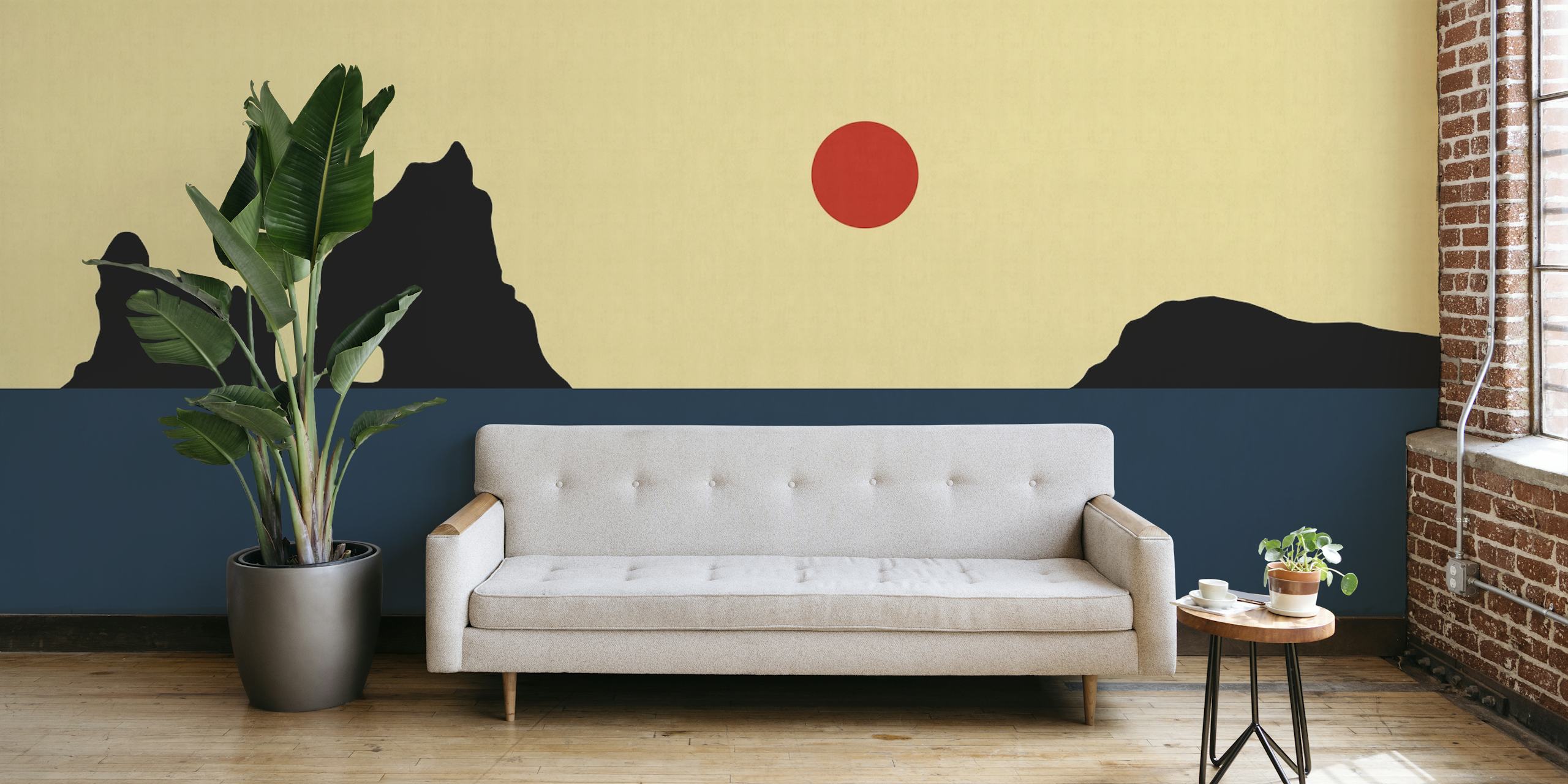 Papel pintado con diseño Sunset at the beach