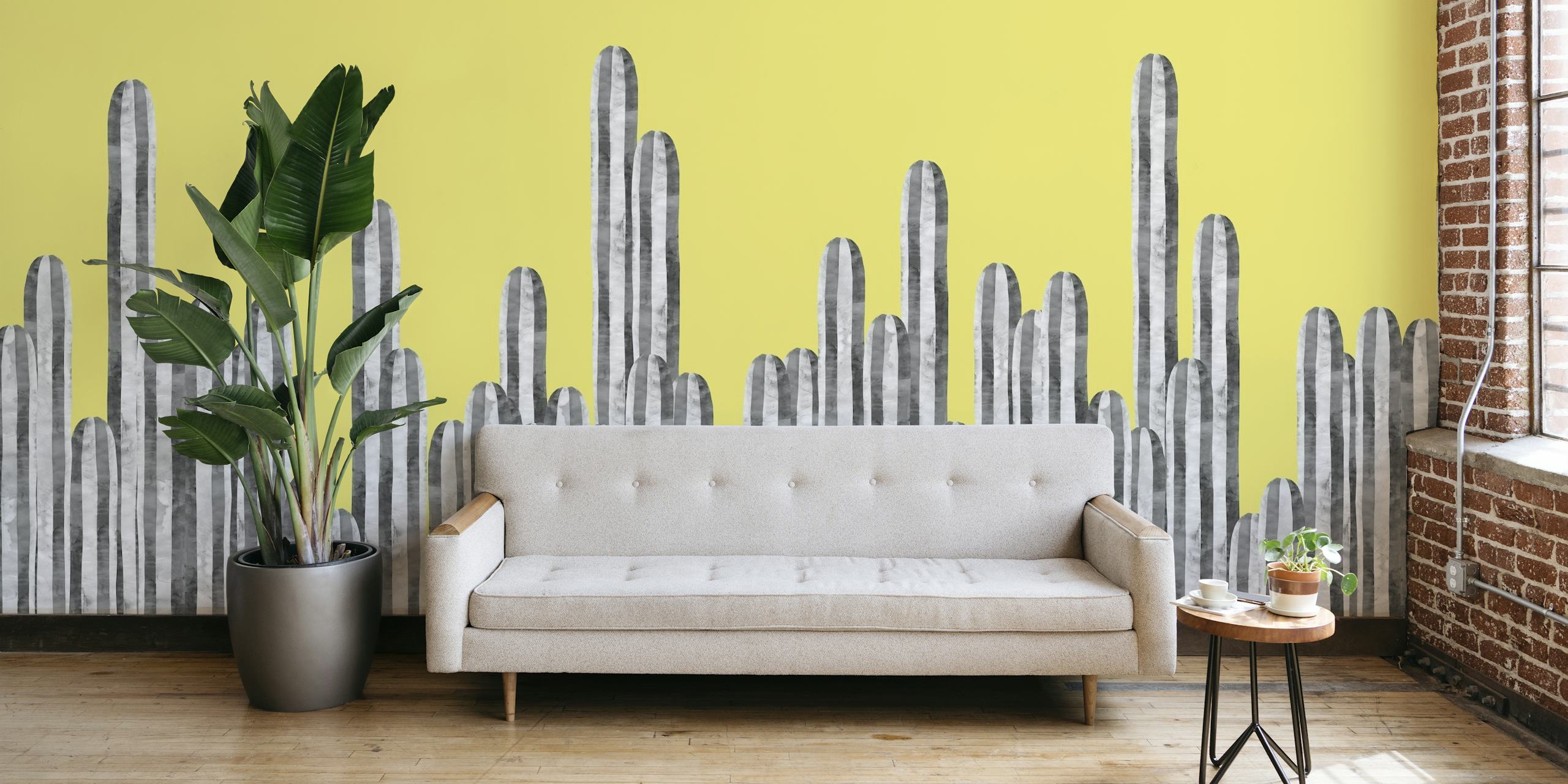 Cactus landscape I carta da parati