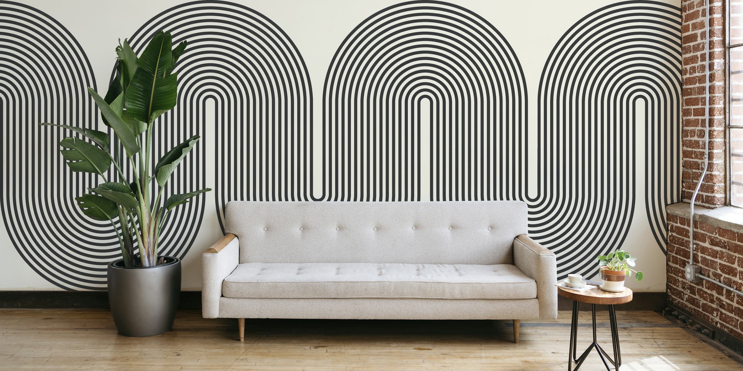 Wavy lines wallpaper