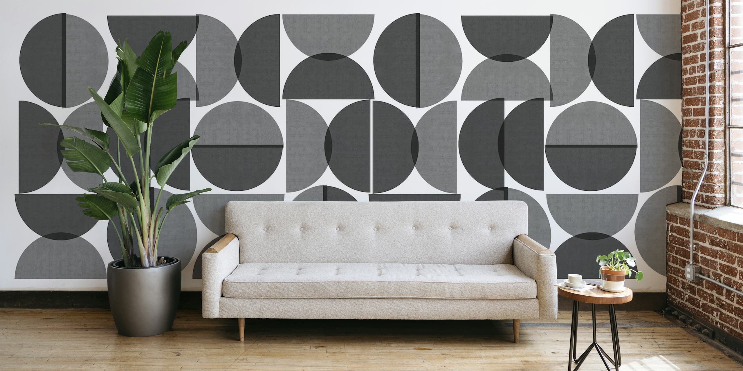 Pattern of circles behang