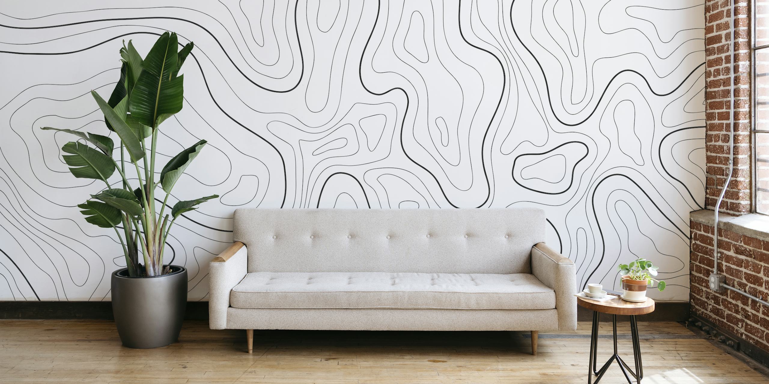 Topographic map IV wallpaper