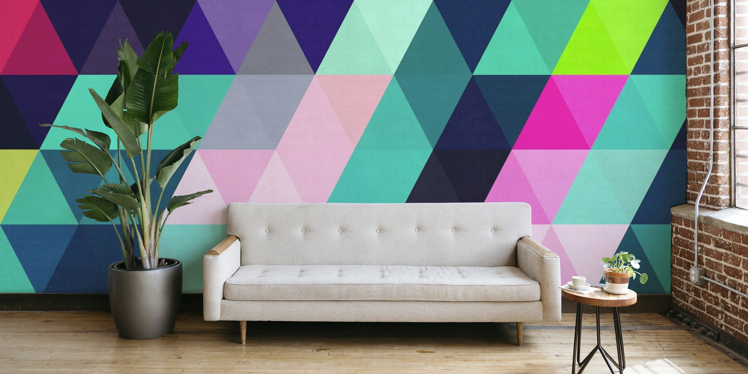 Colored triangles 2 wallpaper