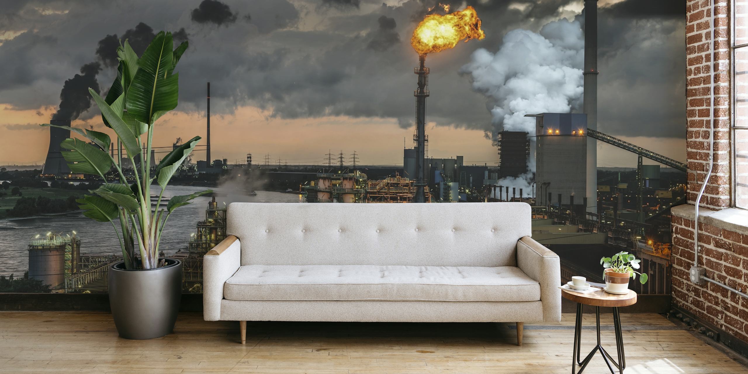 Βιομηχανικός σχεδιασμός ταπετσαρίας σε μοντέρνο περιβάλλον