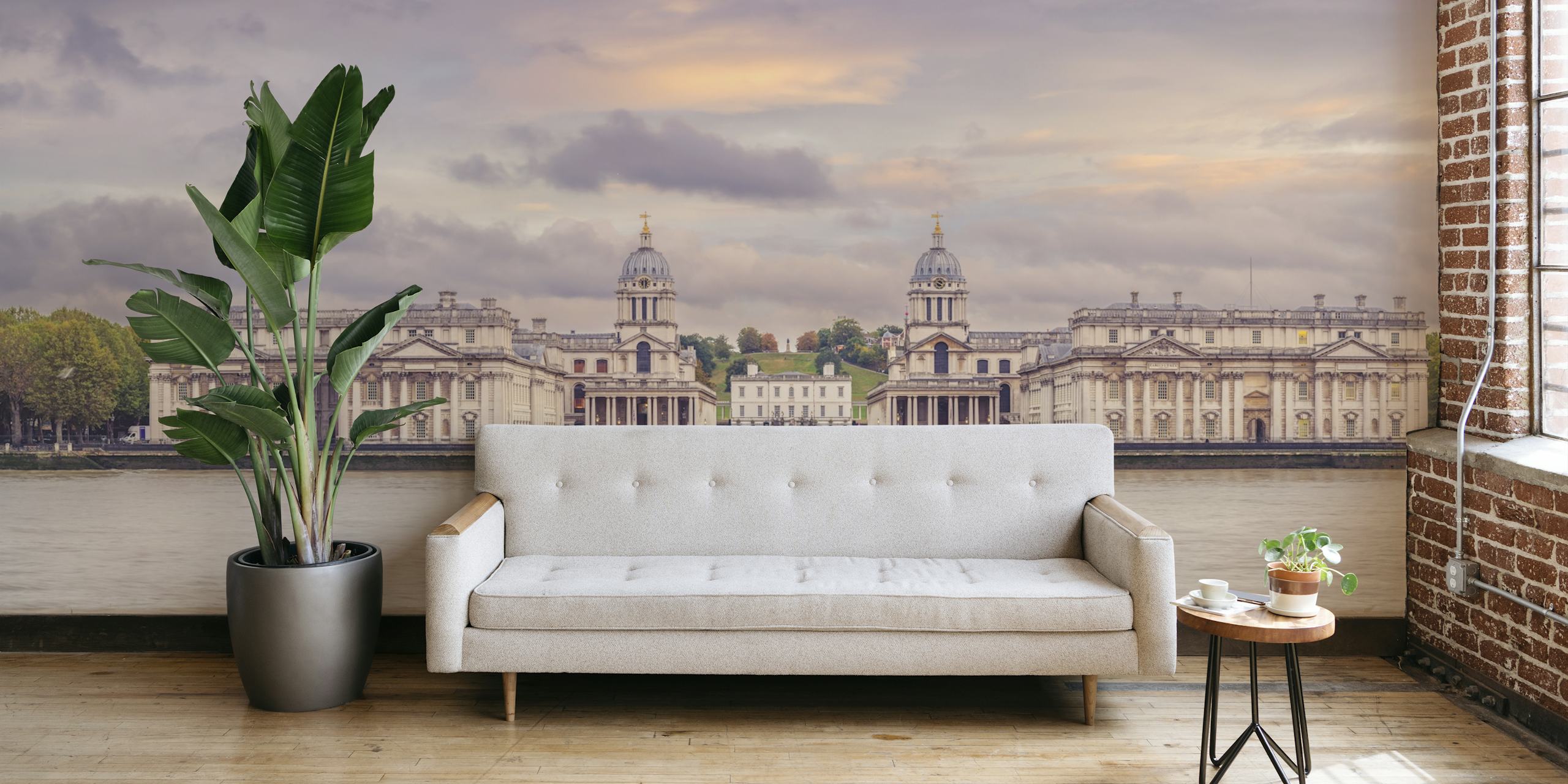 Royal Naval College behang in een kamer