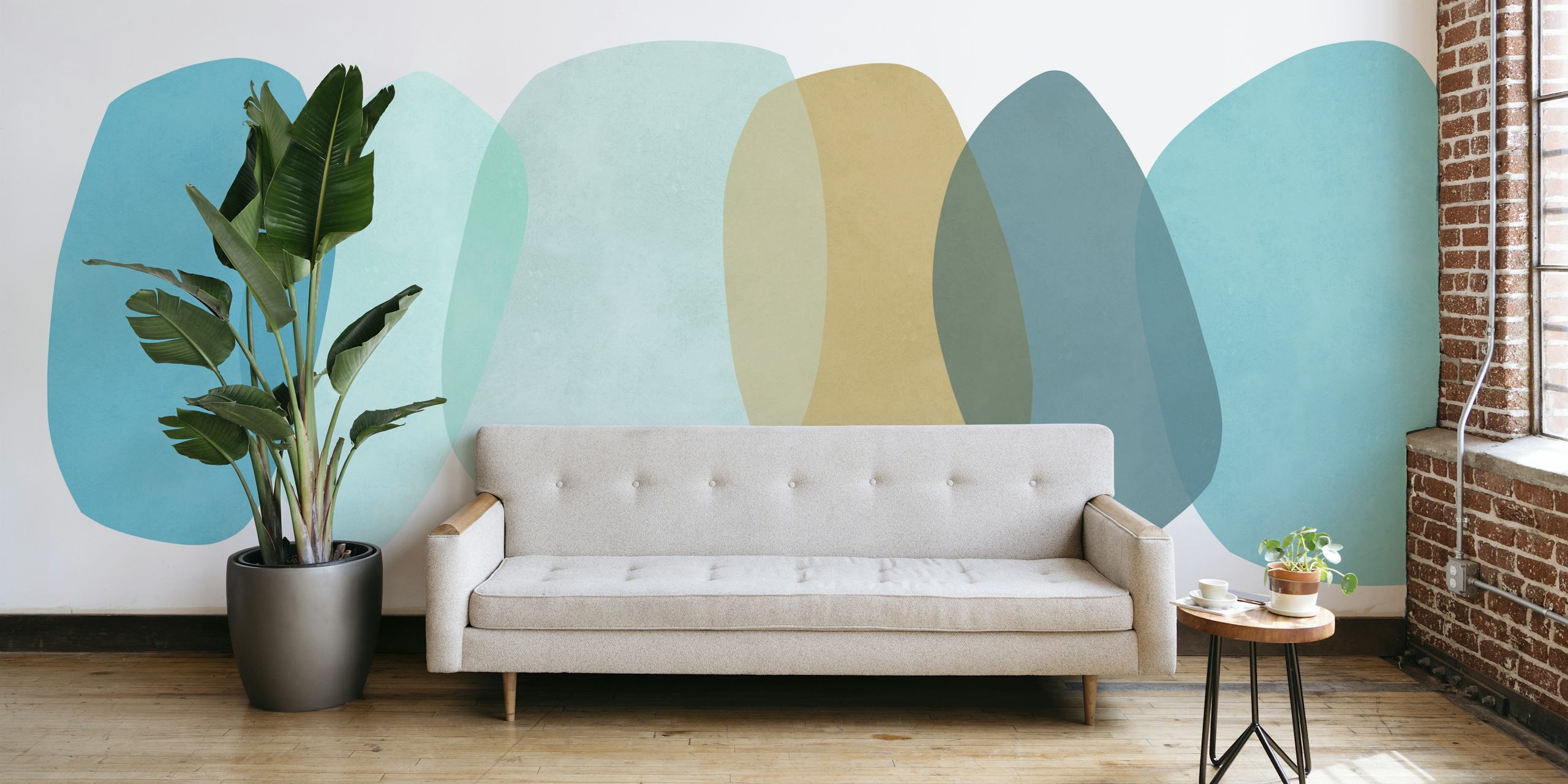 Design della carta da parati Modern abstract strokes