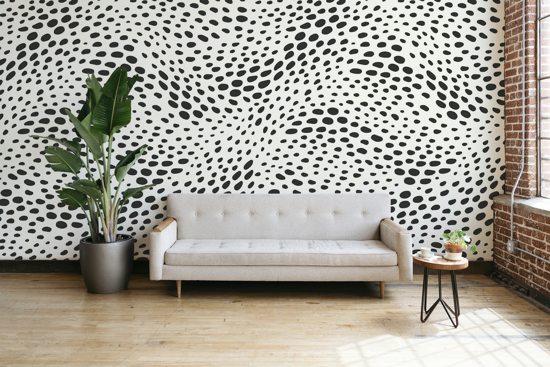 Dot waves wallpaper