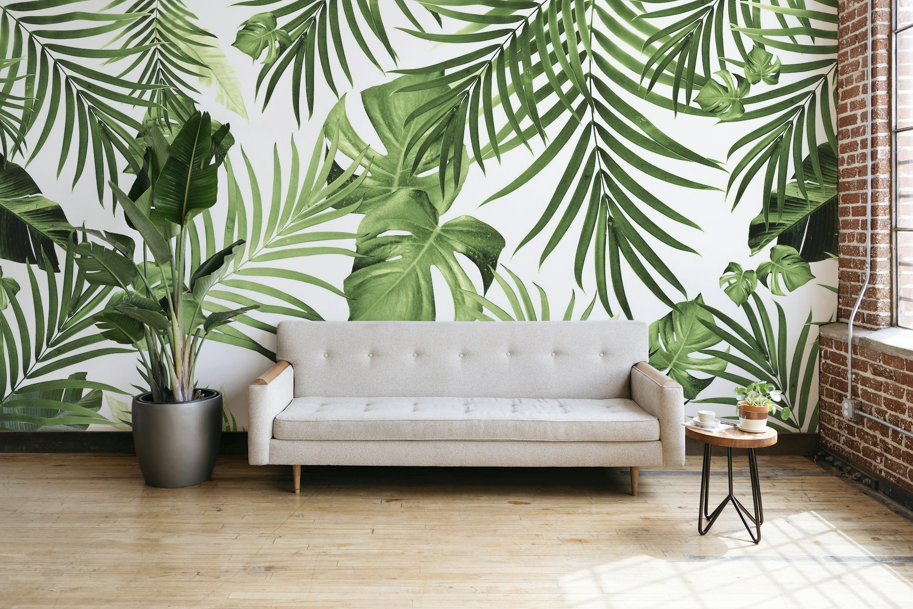 Tropical Jungle Leaves 18w wallpaper
