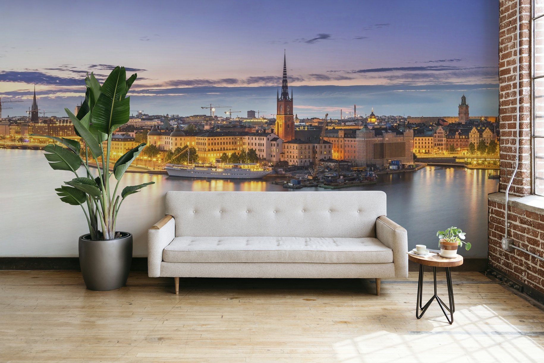 Stockholm-panorama behang