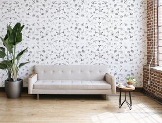 Pattern Floral White