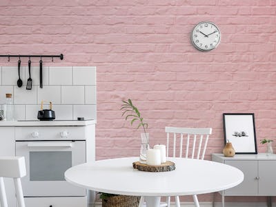 Pink color brick wall