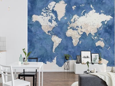 World map Antarctica Sabeen
