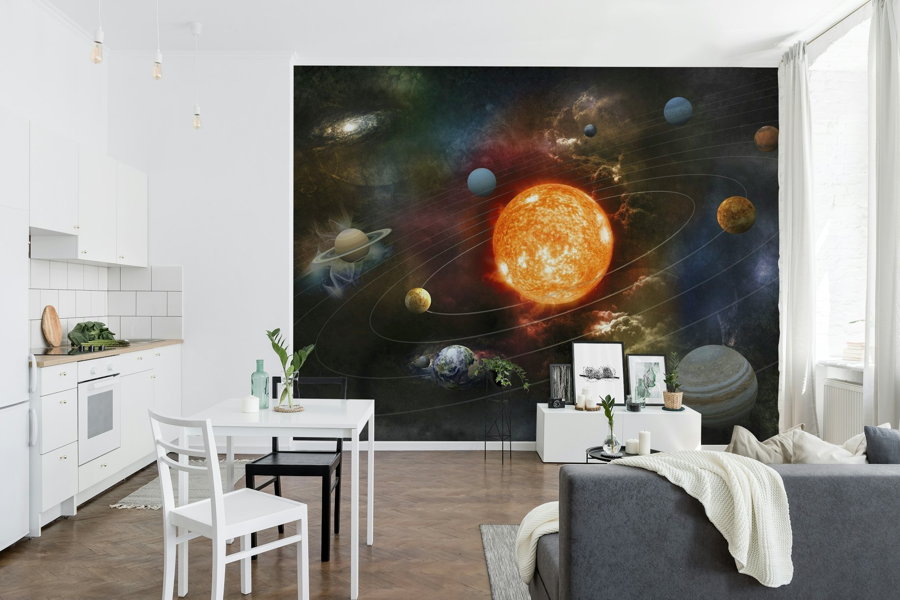 Sistema solar papel pintado