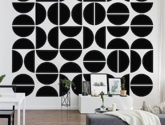 Bauhaus Pattern Black White