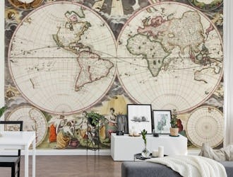 Antique Dutch World Map