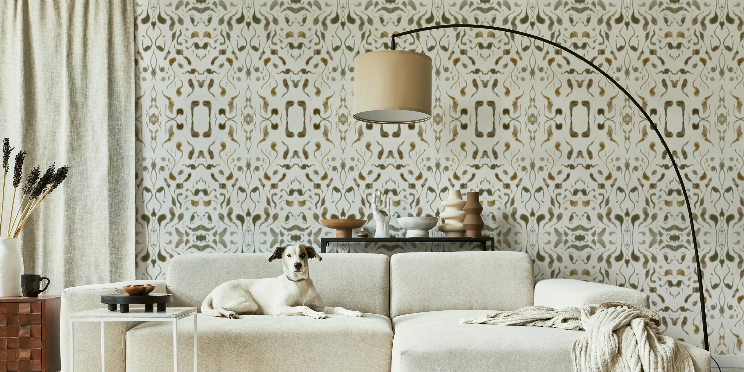 Rorschach Forest tapet vist i et moderne rom