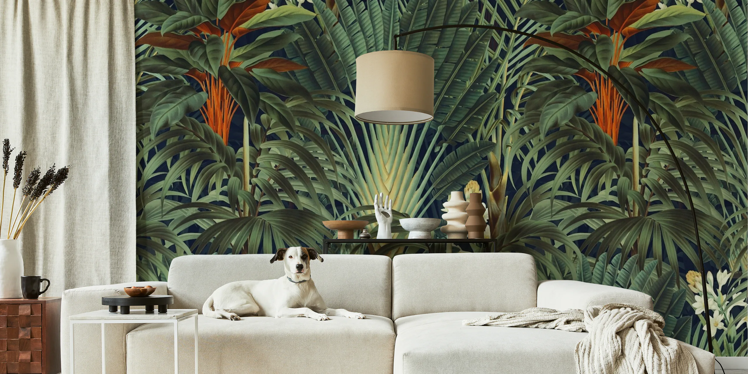 Midnight Forest Wallpaper Happywall midnight-forest-wallpaper-happywall