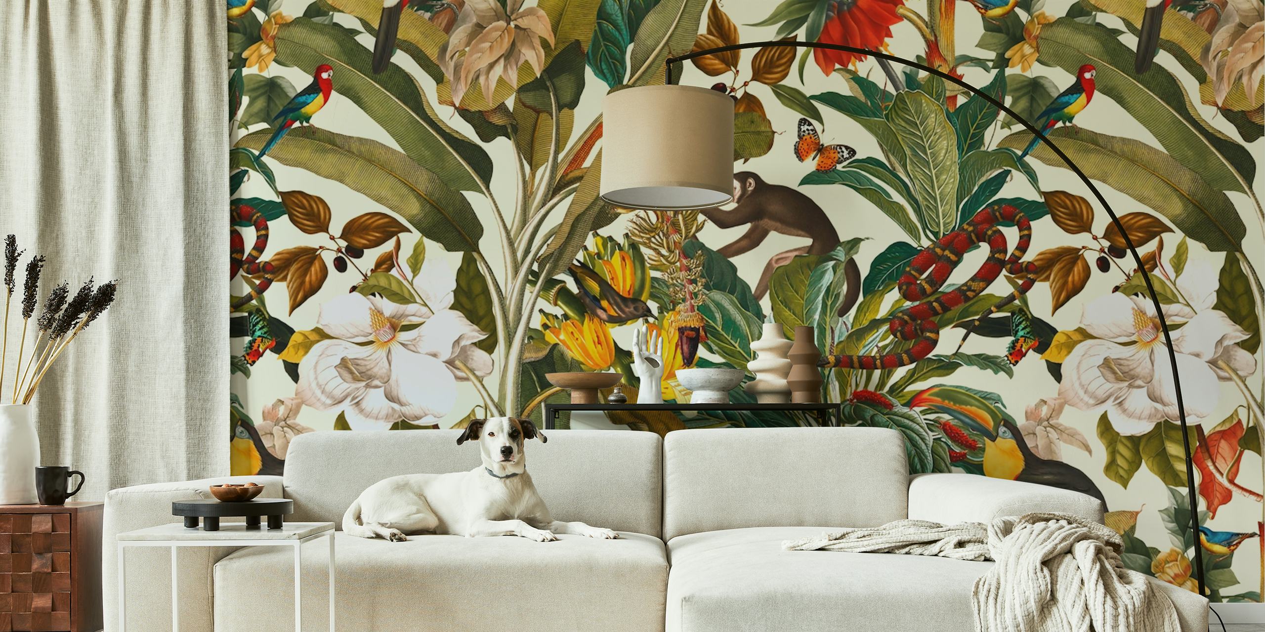 Papel de parede Beautiful Forest IV em um quarto vibrante