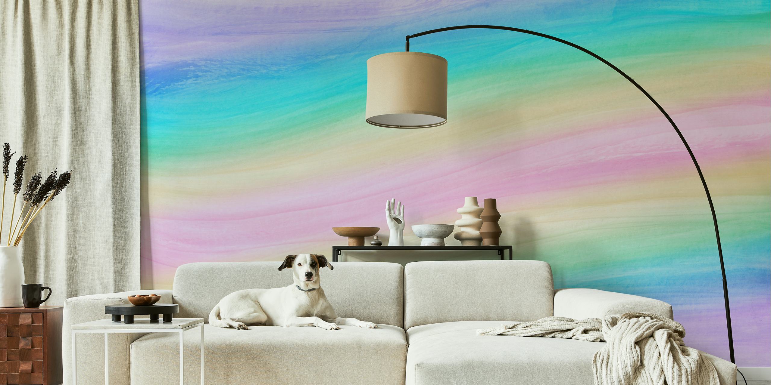 Unicorn Rainbow Watercolor tapeta u sobi