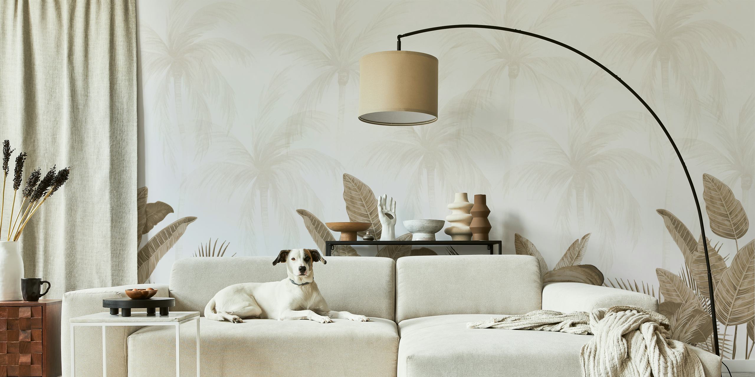 Vintage Tropical Vibes tapet i ett rum