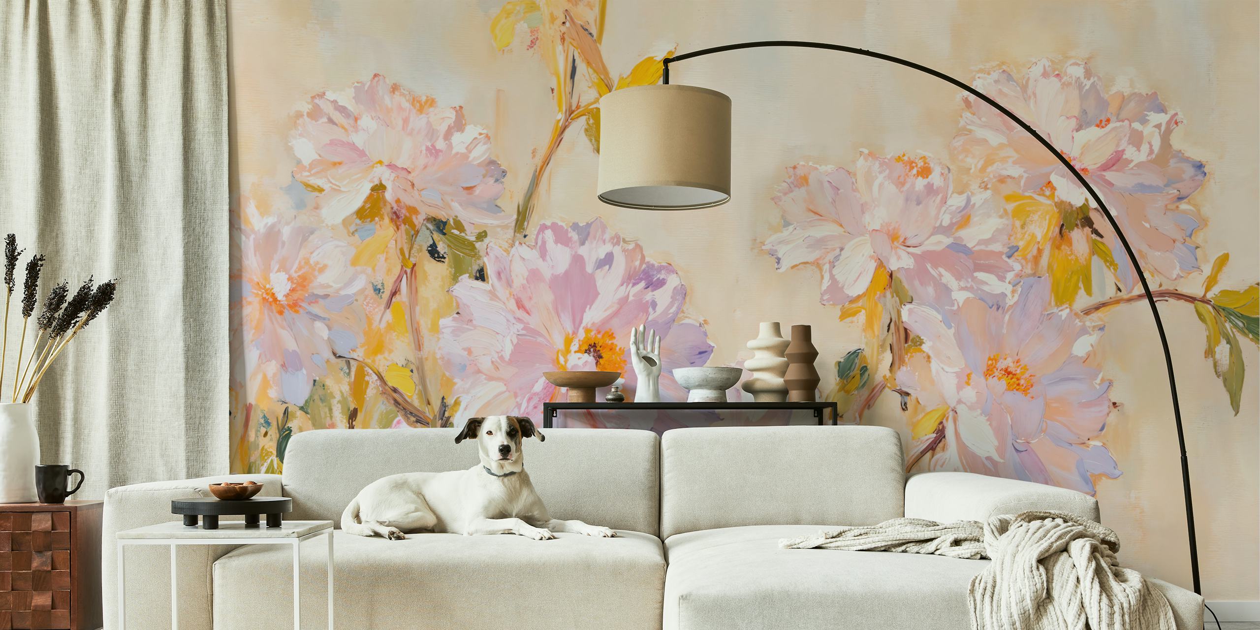 Peony Garden Oasis tapet i et rumsmiljø