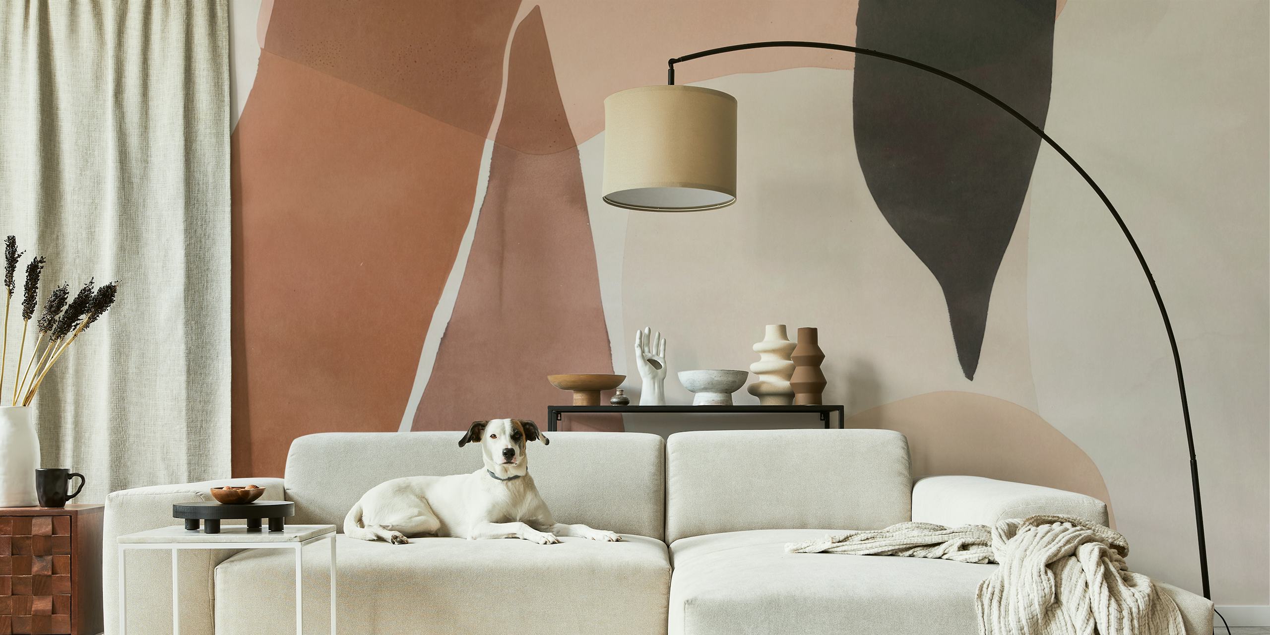 Ταπετσαρία Trendy Soft Color Palette σε ένα δωμάτιο