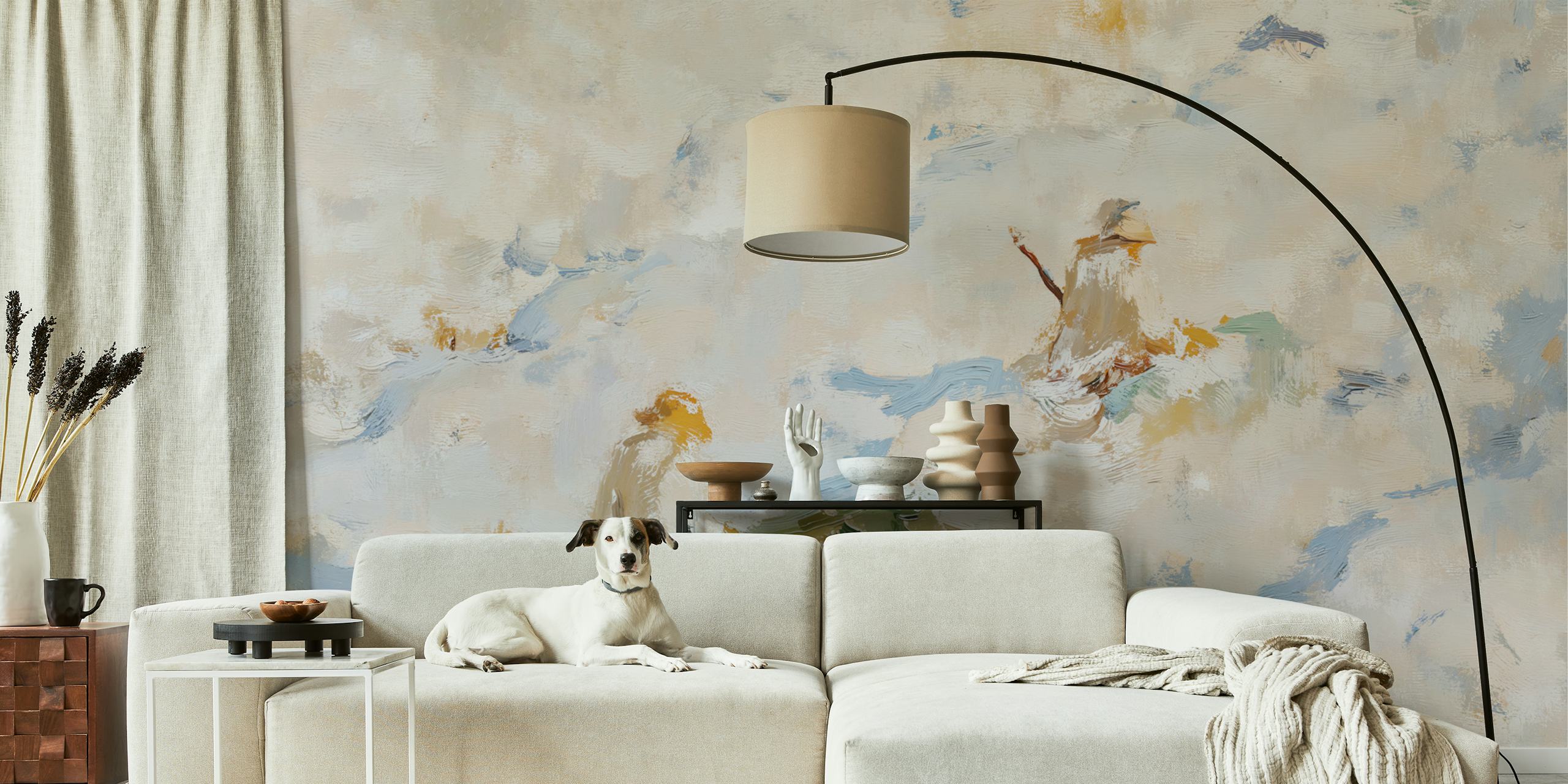 Tapet med design af Serene River Journey