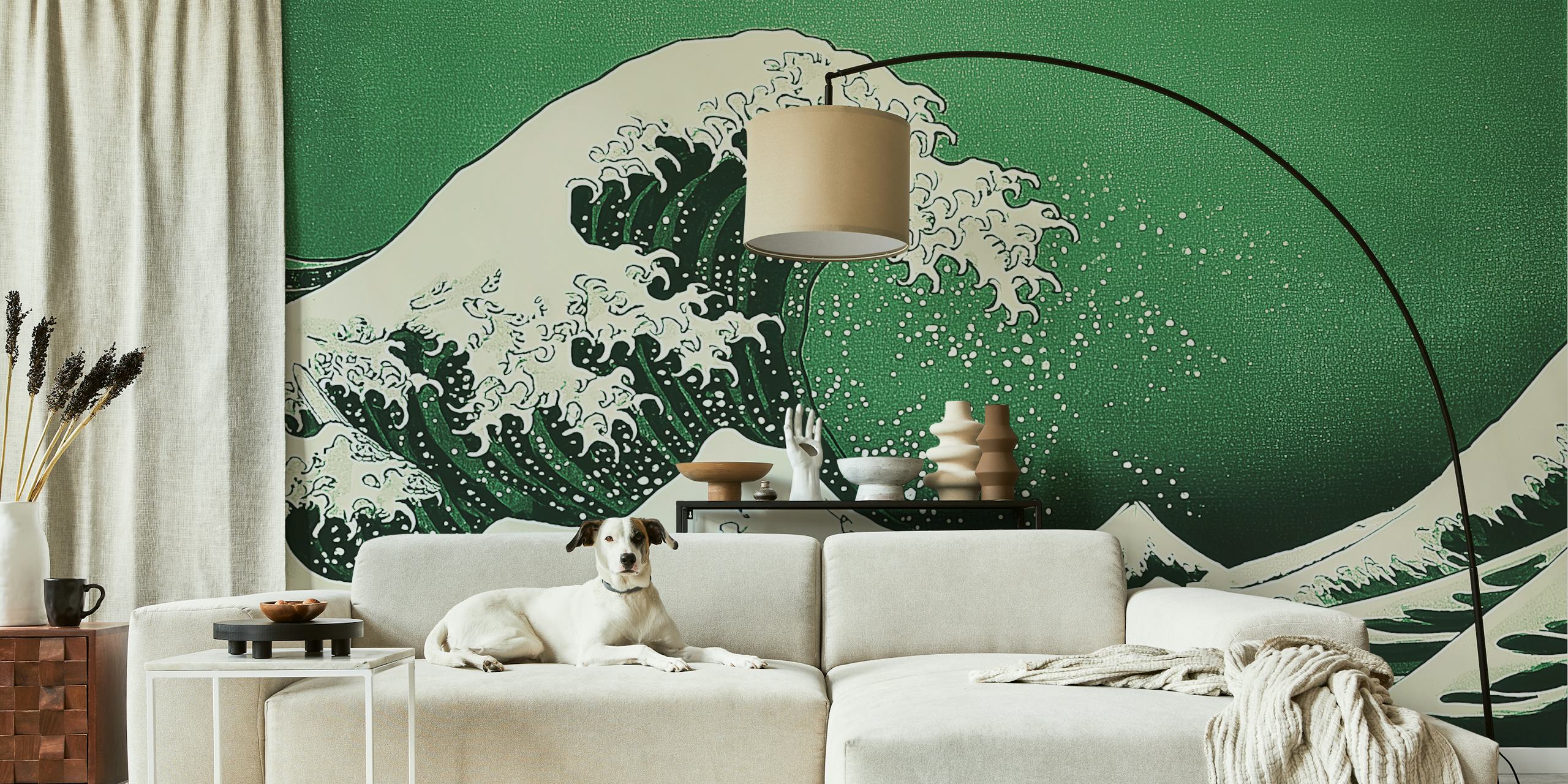 Oceanic Asian Majesty wallpaper design in a room